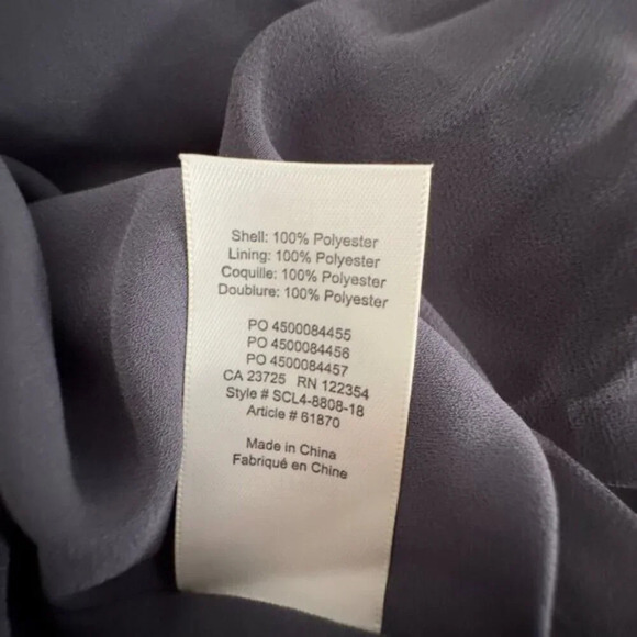 Aritzia Wilfred Beaune Pleated Sheer Chiffon Wrap Dress V-Neck Flowy Women's XS - Picture 13 of 15